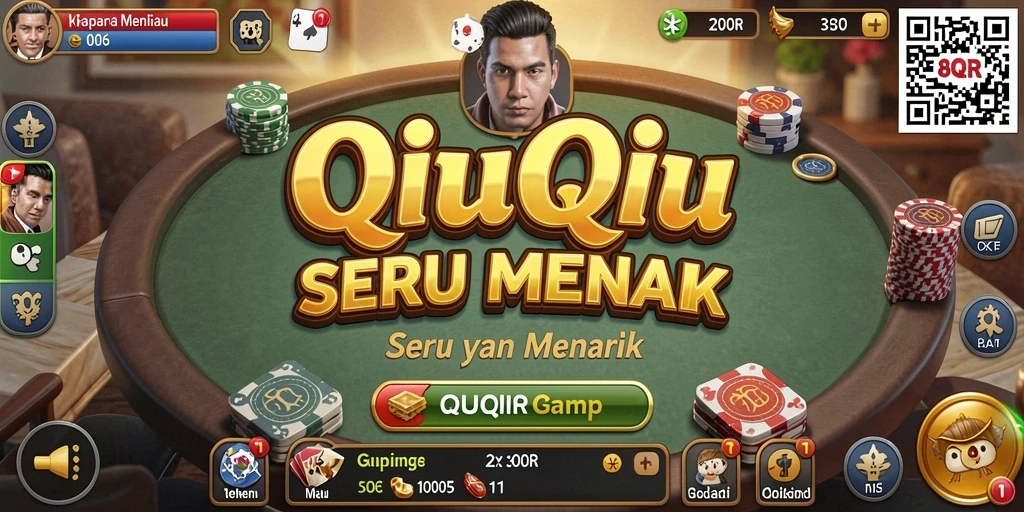 Tampilan menarik gameplay QiuQiu 8QR yang seru.