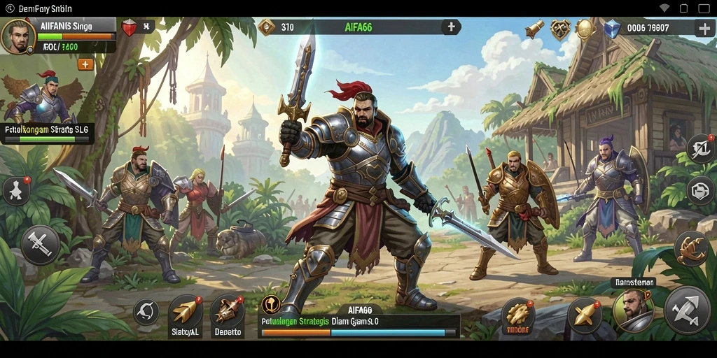 Screenshot gameplay AIFA66 dengan pertarungan seru.
