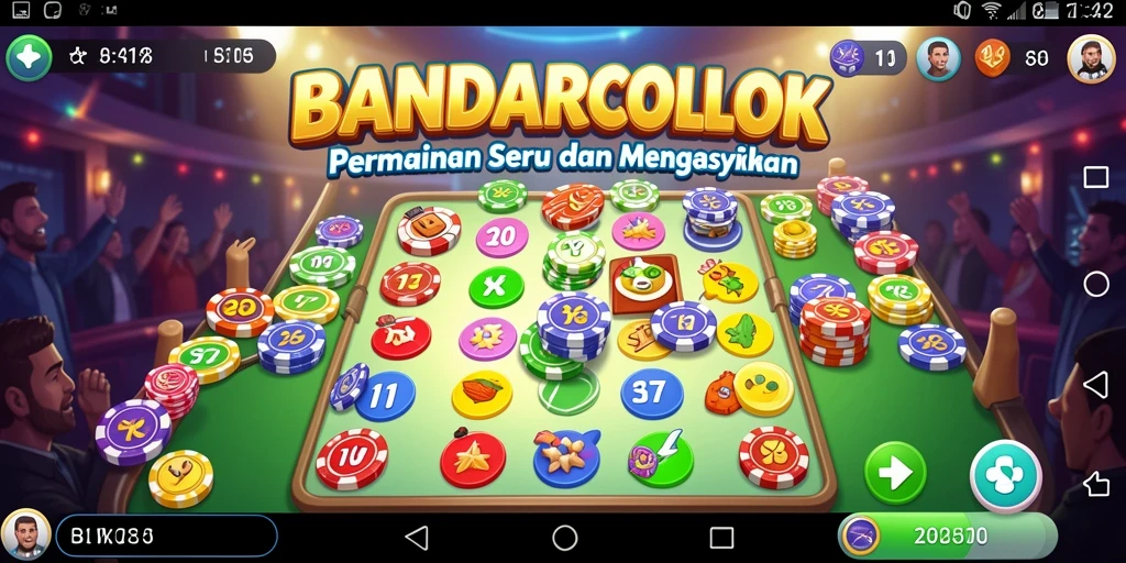 Tampilan gameplay seru dalam BANDARCOLOK yang menampilkan bingo langsung.
