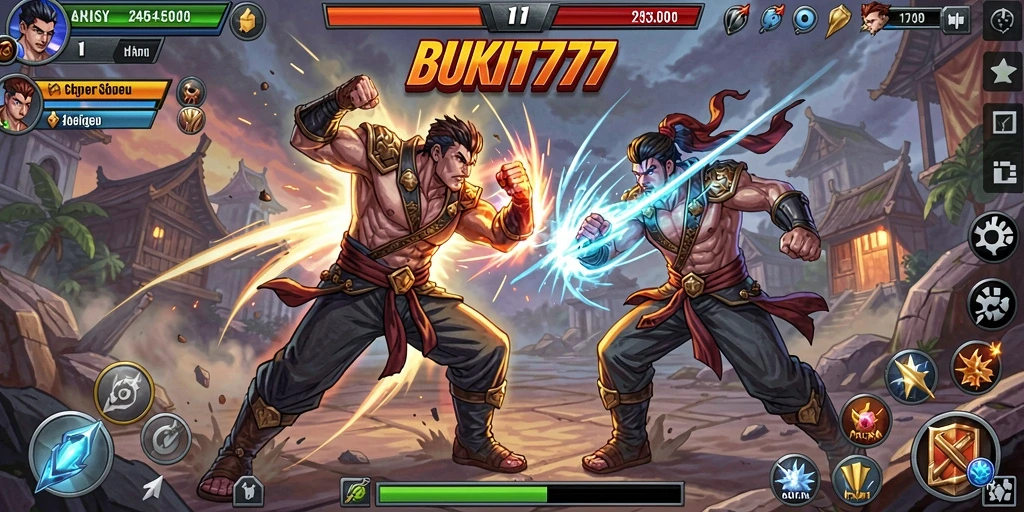Gameplay BUKIT777 yang dinamis dan aksi pertarungan yang mendebarkan.