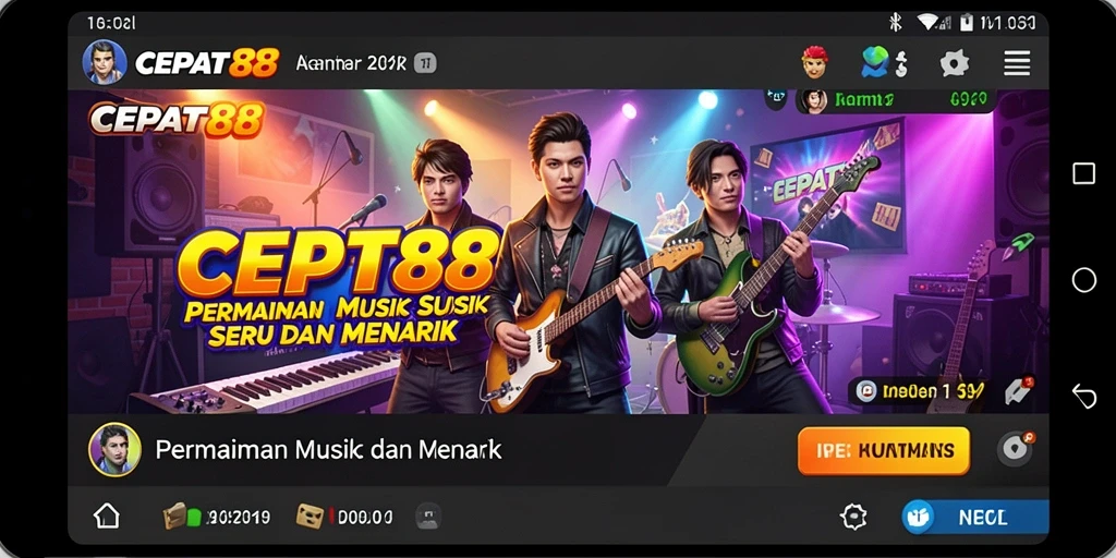 Screenshot utama CEPAT88 menampilkan gameplay seru dan interaktif.