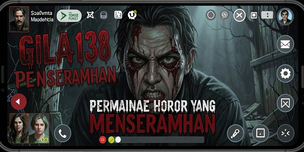 Screenshot gameplay GILA138 menampilkan suasana horor yang mencekam.