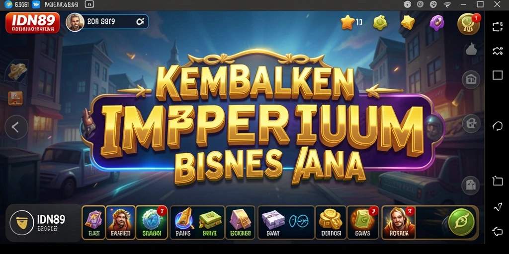 Tampilan gameplay IDN89 yang menarik dan interaktif untuk penggemar Tycoon.