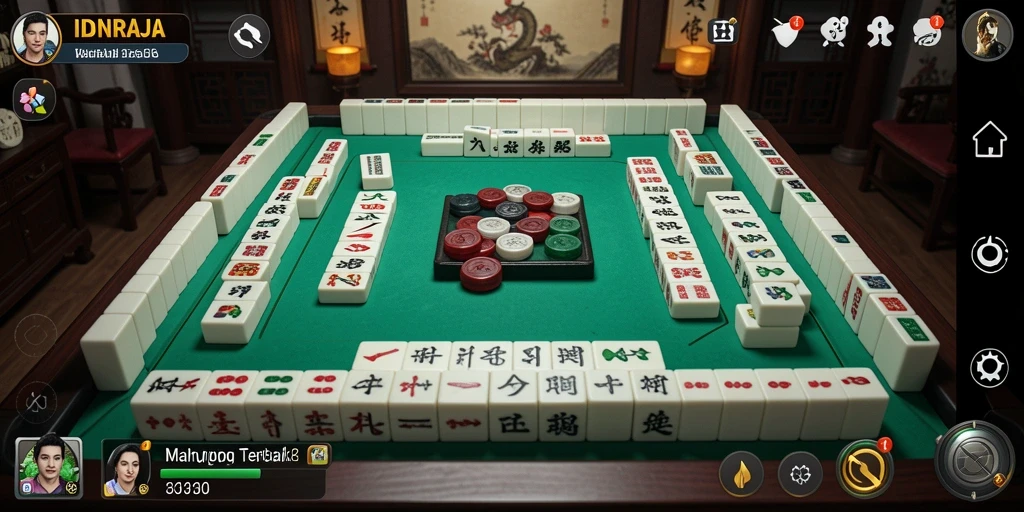 Tampilan gameplay menawan di IDNRAJA, permainan Mahjong yang seru.