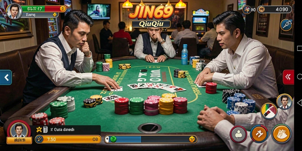Tampilan gameplay QiuQiu yang seru dan menarik.