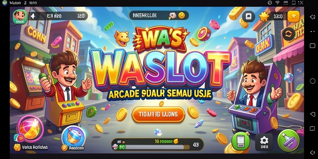 Tampilan gameplay WASLOT dengan aksi arcade yang seru.