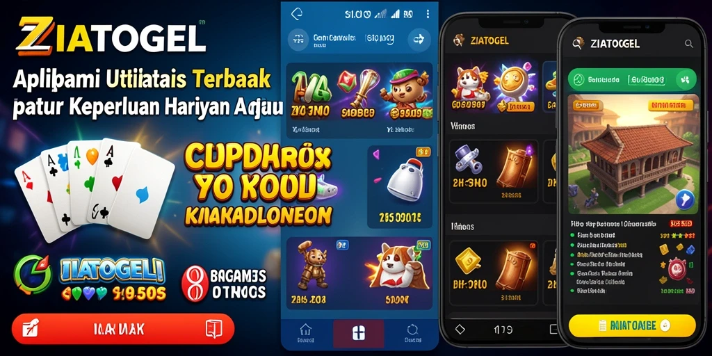 Tampilan antarmuka utama ZIATOGEL yang sederhana dan fungsional.